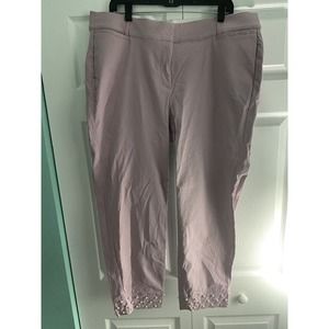 Lane Bryant Lavender The Allie Cropped Size 20 with Pearl‎ Hem